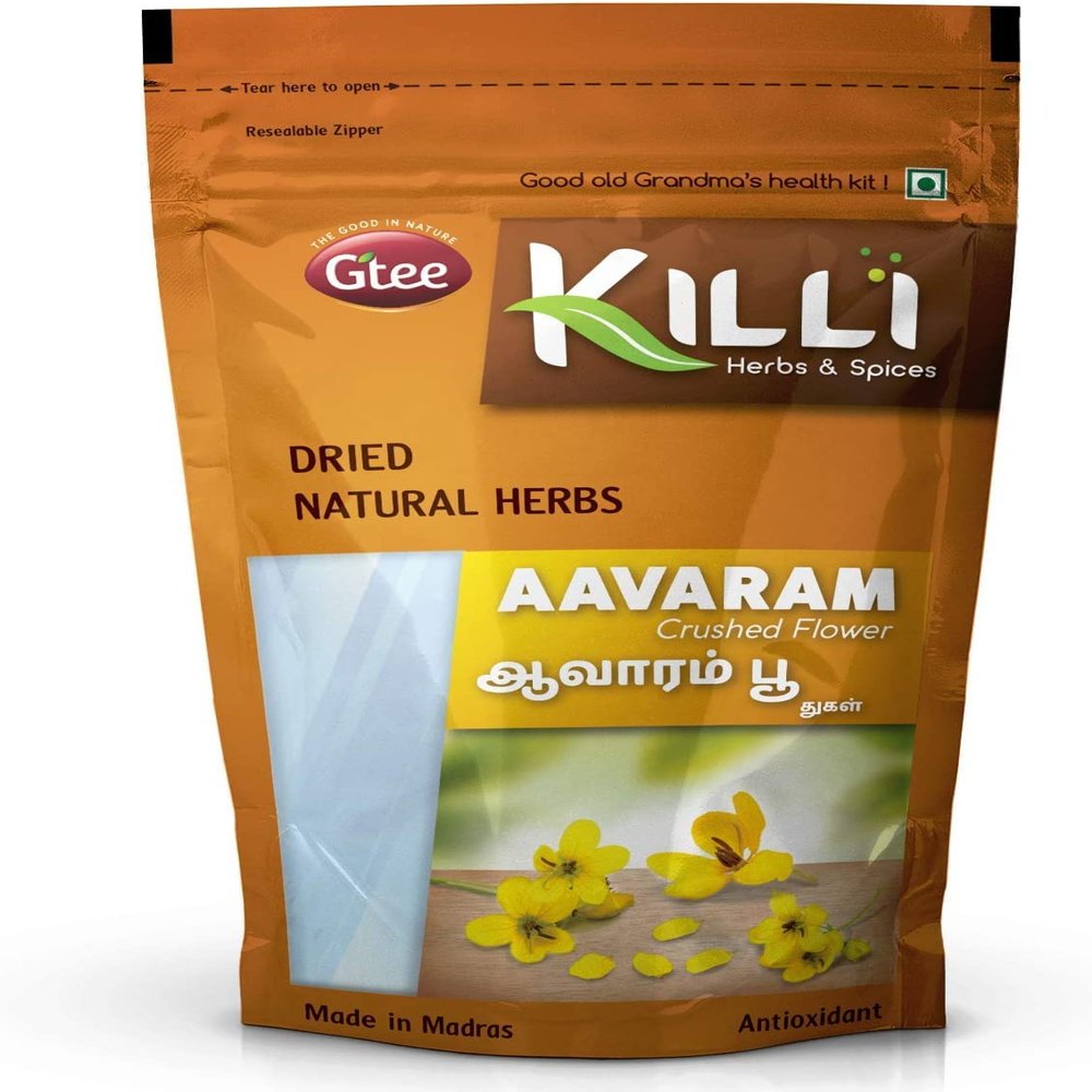 QURA Aavarampoo | Tarwar | Aavaram | Senna auriculata | Tangedu Flower Crushed, 100g