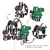 Xsstarmi 1 Pack Happy 14th Birthday Cake Topper Glitter Cheers to 14 Years Cake Pick Decoration for Game Theme Happy 14th Birthday Party Cake Decoration Supplies Black view 3