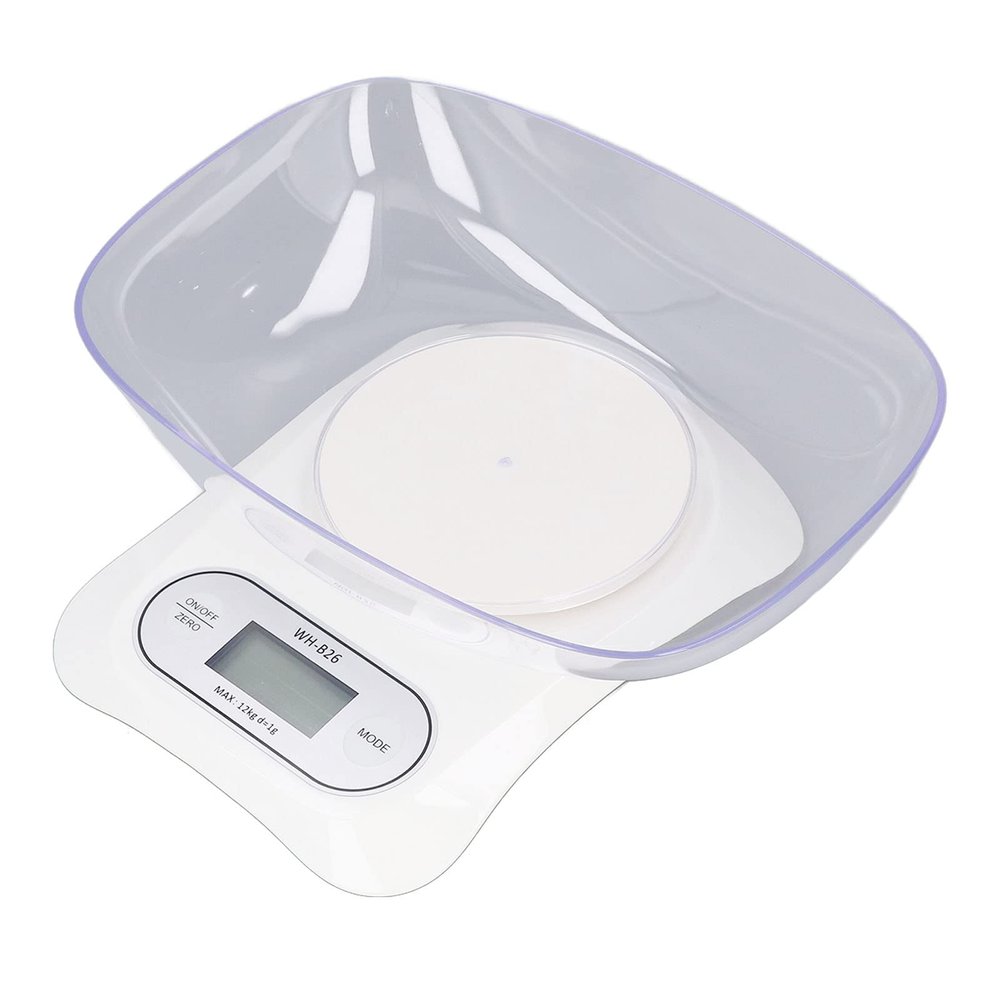 Digital Kitchen Scales, Small Jewelry Scales with Timing Function, Food Scales with USB Cable, with Weighing Bowl and Insulated Silicone Mat, for Laboratory Kitchens, Jewelry, Nutritional Intake