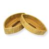 40YARDS American Football Bamboo Bowls (Pack of 2) for Nuts, Gummy Bears, Biscuits and Other Sweets & Snacks view 1