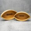 40YARDS American Football Bamboo Bowls (Pack of 2) for Nuts, Gummy Bears, Biscuits and Other Sweets & Snacks view 3