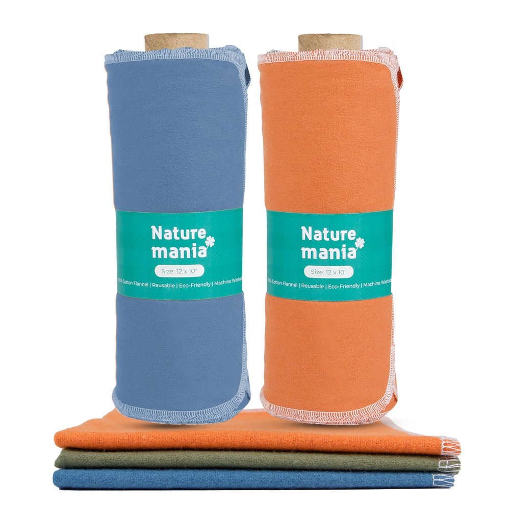 Value Pack of 48 Reusable Paper Towels - Paperless Paper Towels made with Super-Soft, Washable Paper Towel Set for Kitchen,