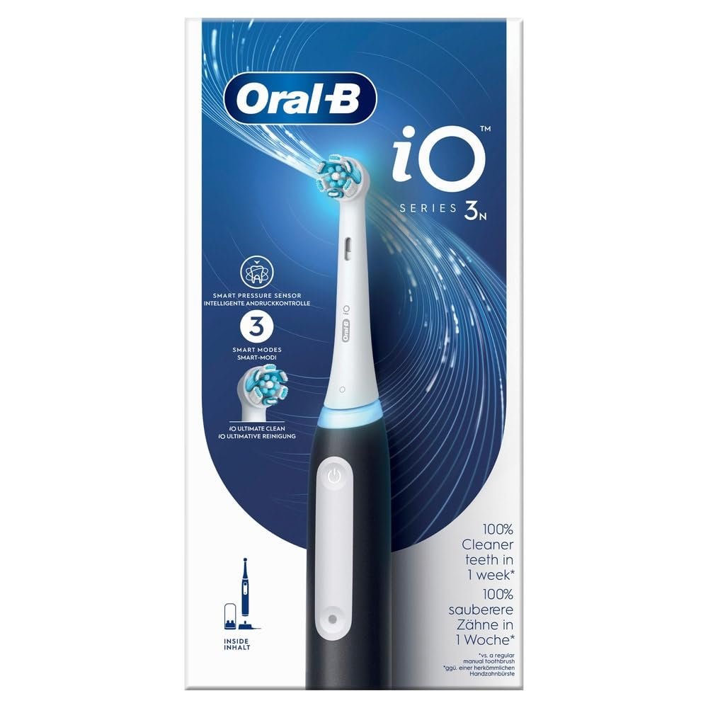 Braun Oral-B iO 3N Electric Toothbrush Black, 1 Brush