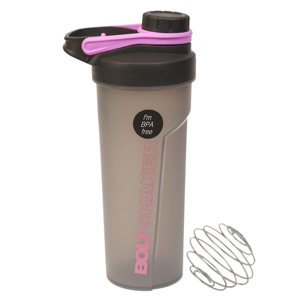 Nitro Shaker Bottle 600ml / On The Go Insulated Mug 320ml / Oasis Water Bottle 950ml / Mono Me Insulated Flask 690ml with Cup 290ml / You & Me Tumbler 690ml with Cup 230ml (Bolt Shaker, Pink - 700ml)