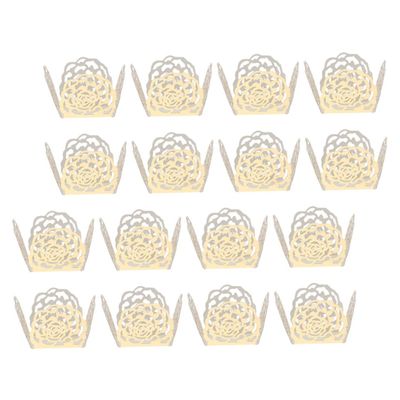 Hoement 100pcs Chocolate Decorative Box Candy Tray for Wedding Candy Bars Made of Paper Material for Party Dessert Displays Paper Wrapper Truffle Wrapper