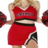 Spirit Halloween Adult Touchdown Babe Cheerleader Uniform Costume | Cheerleader Outfit | Sexy Costume, Multicolored, Adult X-Small view 3