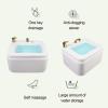 Acrylic Massage Footbath Hot And Cold Adjustment Pedicure Supplies Spa Massage Special For Hotel Foot Bath Club Foot Soaker Square Footbath Stress Relief For Fatigue And Tired Feet ( Size : Bath+pedic view 2