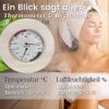 Evvmnaks Sauna Thermometer High Temperature Thermometer Hygrometer Analogue Made of Wood (, Alder or .- Noble Sauna Accessories Set view 2