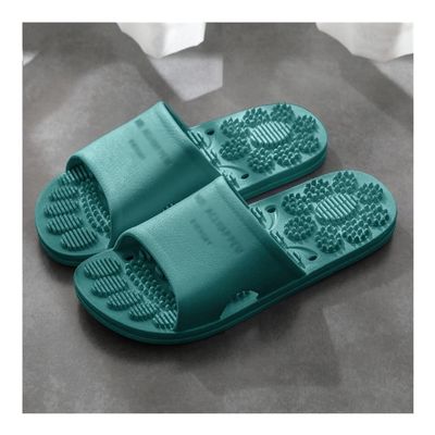 Acupressure Massage Slippers Women Men Sandals Open Toe Shower Shoes For Plantar Fasciitis Promoting Blood Circulation Myofascial Release Trigger Point Acupuncture Relaxation ( Color : Dark green , Si