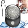 2023 Powerful Storm Shaver for Men, Mini Shaver Portable Electric Shaver, Easy One-Button Use for Home, Rechargeable USB Mini Shaver Electric Razor for Home,Car,Travel and Gifts (Black) view 1