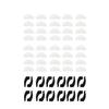 20 Pairs of Glasses Nose Pads, Silicone Glasses Nose Pads, Non-Slip Adhesive Glasses Nose Pads, Comfortable Nose Pads, Suitable for All Kinds of Glasses, Sunglasses view 1