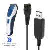 2PCS USB Shaver Charger Cable Compatible with Wahl Colour Pro 9649 Cordless Clippers Replacement 3.5V USB Power Cord Black 1.8m view 2