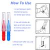 10Pcs Interdental Brush Dental Brushes Mini Teeth Brushes Dental Floss Brush Flossing Brushes Dental Hygiene Brush Flossing Sticks Braces Dental Brush for Cleaning Gaps Between Teeth (Blue/0.8mm) view 3