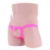 Adjustable Chastity Belt with Stainless Steel Ring Male Sexy Underpants Anti-Fall Chastity Cage(Pink) view 3