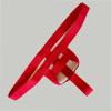 Adjustable Chastity Belt Male Chastity Lock Sexy Underpants Anti-Fall Chastity Cage(Red,M) view 2