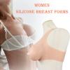 CRODRES Silicone Breast Forms Silicone Filled Breastplate C-G Cup Realistic Fake Boobs Enhance for Crossdresser Drag Queen,Brown,G Cup view 2