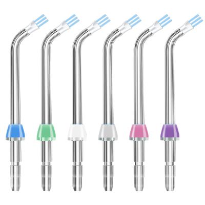Flosser Replacement Tips for Waterpik Water Flosser,Plaque Seeker Replacement Tips Compatible with Waterpik Water Flossers and Other Brand Oral Irrigators, Plaque Remove Brisles Tips(6-Pack)