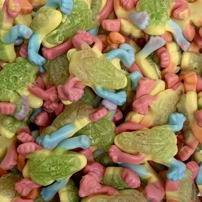 Tropical Frogs Retro Sweet Shop Jar by The Gourmet Sweet Company