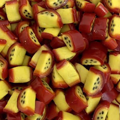 Passion Fruit Slices Retro Sweet Shop Jar by The Gourmet Sweet Company