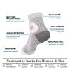 Upgraded Neuropathy Pain Socks,Women Men 3 Pairs Soothe Socks,Ankle Compression Sleeve Sock Soothers Grey (XL) view 3