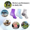 Upgraded Neuropathy Pain Socks,Women Men 3 Pairs Soothe Socks,Ankle Compression Sleeve Sock Soothers Grey (S) view 4