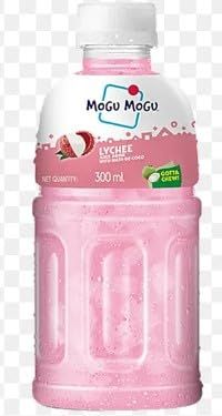 Mogu Mogu Lychee Juice with 25% NATA De Coco Energy Booster Drink Full Of Fruit Fibres Delicious And Nutritious Drink Tasty And Twisty Treat Gift Hamper (12)