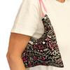 10"x9" Underarm Cushion Gift Set for Single Mastectomy Lumpectomy Augmentation inc 6" or 10" Seatbelt Pad Breast Cushion Pillow SLNB Top Surgery (Navy/Pink Ditsy 10'x3' approx seatbelt pad) view 2