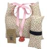 10"x9" Underarm Cushion Gift Set -Single Mastectomy Lumpectomy Augmentation inc.6" or 10" Seatbelt Pad Breast Cushion Pillow SLNB Top Surgery (Pink Ditsy 10' x 3" approx seatbelt pad) view 1