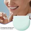 Vigcebit Retainer Case - Food Grade Silicone Case for Aligner Cleaner | Portable Slim Partial Denture Case Denture Holder for Artificial Teeth, Night Guard, Retainers Traveling view 2