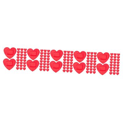 ABOOFAN 250pcs Hemostatic Patches Breathable Wound Bandages Heart Shape Adhesive First Aids Supplies for Boys and Girls