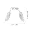 Lurrose Nose Piece Pad for Eyeglasses 4pcs Silicone Nose Pads Gentle Non-irritating for Frame Stability view 2