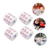 BCOATH 4 Rolls Christmas Toilet Tissues Santa Claus Pattern Dinner Paper Decorative Party Napkins Double-Layer Toilet Roll Festive Home Decor Dining Table view 2