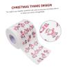BCOATH 4 Rolls Christmas Toilet Tissues Santa Claus Pattern Dinner Paper Decorative Party Napkins Double-Layer Toilet Roll Festive Home Decor Dining Table view 3