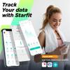 Runstar Smart Scale for Body Weight and Fat Percentage, High Accuracy Digital Bathroom Scale with LCD Display for BMI 13 Body Composition Analyzer Sync with Fitness App - White view 3