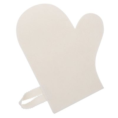 BIUDECO White Grey Felt Sauna Glove Five Fingers Water Absorption Heat Insulation Unisex Bathing Sauna Mitt Heat Protecting Mitten for Men Women