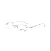 LUFF Rimless Reading Glasses for Women,Frameless Metal Fashion Diamond Cut Edge Blue Light Computer Readers,Anti Eyestrain view 1