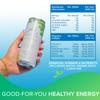 Aspire Healthy Energy Drink  12 x 330ml Cans  Zero Calories & Zero Sugar  Natural Plant Based Caffeine & Multivitamins - Vegan & Gluten Free (Lemon/Lime) view 2