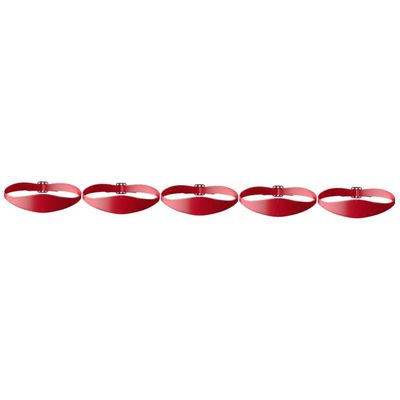 FRCOLOR 5pcs Neckline Shaving Trimming Template Adjustable Silicone Fade Guide for Hair Cutting Hair Cutting Guide Headband Silicone