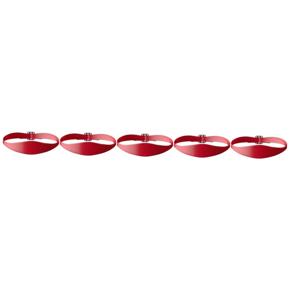 FRCOLOR 5pcs Neckline Shaving Trimming Template Adjustable Silicone Fade Guide for Hair Cutting Hair Cutting Guide Headband Silicone