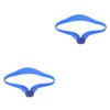 FRCOLOR 2pcs Adjustable Neckline Shaving Template Fade Guide for Men Silicone Hair Trimming Guide Hair Cutting Tools for Barbering view 1