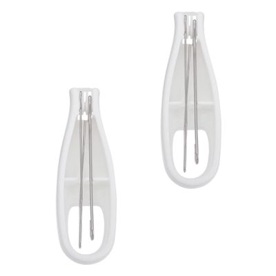 Ciieeo 2pcs Button Press Dressing Assistance Tool Coat Button Hook Fixed Hook for Wedding Dress Zipper Pulling Helper