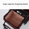 PAILON Portable Folding Wheelchair, Wheelchair with Handbrake & Shopping basket,Foldable Frame Mobility Aids, Ultra-Light Wheelchair for The Elderly and Special Needs view 4