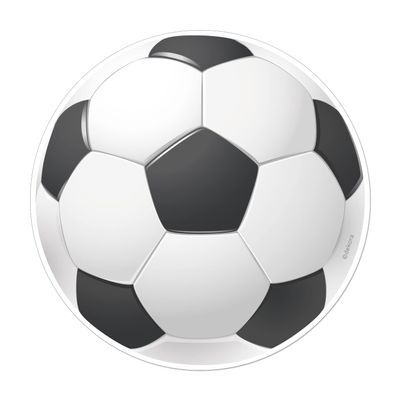 dekora - Children's Birthday Cake Decoration Wafer Disc Ball Football | Diameter 20 cm