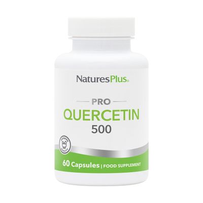 NaturesPlus PRO Quercetin Capsules 500 mg - High Strength, Easy to Swallow, One a Day - Vegan, Gluten Free - 60 Capsules