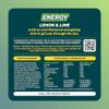 Boost Energy Drink Lemon & Lime - 24 Pack Drinks with Caffeine, Taurine and Vitamin B, Carbonated Energy Drinks, Gluten Free Vegan Low Calorie Fizzy Drinks Multipack, 24x250ml view 2