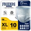 10 x Friends Pants Super Extra Large | Unisex High Absorbency Incontinence Pull Up Pants view 1