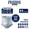 10 x Friends Pants Super Extra Large | Unisex High Absorbency Incontinence Pull Up Pants view 2