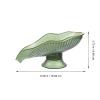 Alipis Soap Dish, Self-Draining Soap Holder, PET Leaf Shape, Green, Sink, 1 Piece, 60.0 grams, Soapdish view 2