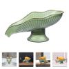 Alipis Soap Dish, Self-Draining Soap Holder, PET Leaf Shape, Green, Sink, 1 Piece, 60.0 grams, Soapdish view 3