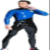 Male Back Zip Catsuit Latex Man Catsuit Latex,Photo Color,X-Small view 4